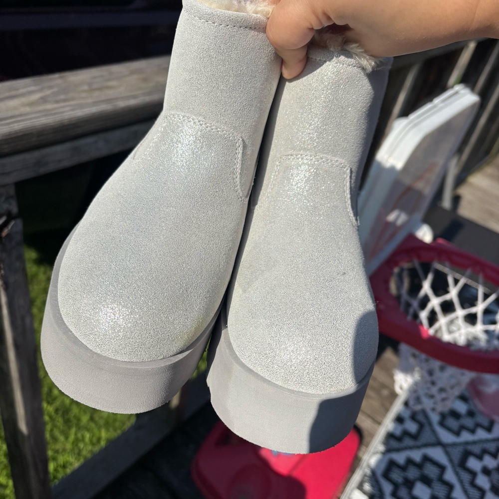 Women's Genuine Suede Platform Cozy Boots - Picture 9 of 14